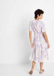 Viskose-Kleid mit Smock-Detail in der Taille und Taschen in Midi-Länge, bpc bonprix collection