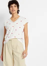 Bedrucktes Shirt aus reiner Baumwolle, bonprix