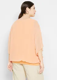 Chiffon Tunika mit Untertop, bonprix