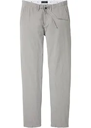 Pantalon chino en lin majoritaire avec taille extensible Regular, droit, bonprix