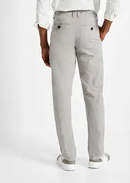 Pantalon chino en lin majoritaire avec taille extensible Regular, droit, bonprix