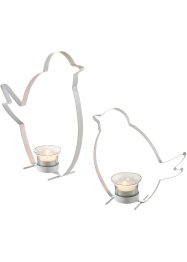 Teelichthalter im Vogel-Design (2-tlg.Set), bpc living bonprix collection