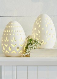 Objet déco LED œuf de Pâques avec perforations (Ens. 2 pces.), bpc living bonprix collection