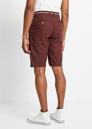 Bermuda chino avec lin majoritaire et cordon, Regular Fit, bpc bonprix collection