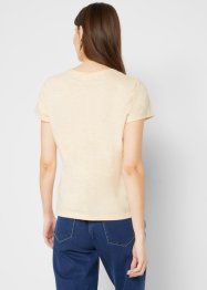 Basic T-Shirt mit Druck (2er Pack), bonprix