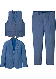 Anzug mit Weste (3-tlg.Set), Regular Fit, bonprix