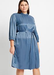 Satin-Midikleid mit Ballonärmel, BODYFLIRT