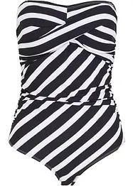 Maillot 1 pièce bandeau sculptant, maintien modéré, bonprix