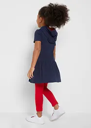 Mädchen Jerseykleid + Leggings (2-tlg. Set) mit Bio-Baumwolle, bonprix