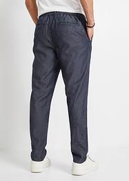 Jean taille extensible Loose Fit avec TENCEL™ et lin, Tapered, John Baner JEANSWEAR