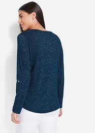 Langarmshirt mit Knopfleiste, bonprix