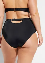 Bas de bikini taille haute en polyamide recyclé, largeur réglable, bonprix