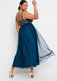 Trägerkleid mit Perlenstickerei, bonprix