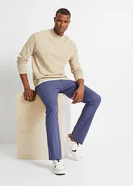 Pantalon chino droit extensible Regular, coupe ventre confort avec ceinture, bonprix