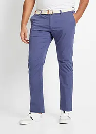 Pantalon chino extensible avec ceinture, coupe droite et loose, bonprix