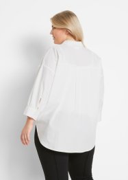 Oversize Bluse aus Baumwolle mit 3/4 Arm, bpc bonprix collection