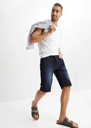 Bermuda confortable en jean et molleton, Regular, bonprix