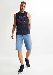 Bermuda confortable en jean et molleton, Regular, bonprix