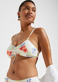 Bikini Oberteil aus recyceltem Polyamid, RAINBOW