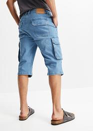 Bermuda long en jean extensible confort pour le ventre, Regular Fit, John Baner JEANSWEAR