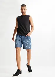 Short long en jean, Loose Fit, John Baner JEANSWEAR