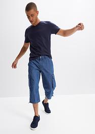 3/4-Jeans mit Cargotaschen, Loose Fit, John Baner JEANSWEAR
