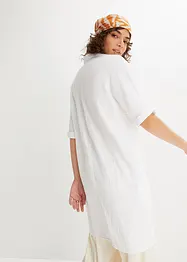 Chemisier long oversize en gaze de coton, bonprix