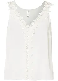 Top fluide avec dentelle, bonprix
