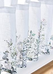 Scheibengardine mit floralem Druck, bpc living bonprix collection