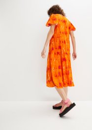 Knieumspielendes Kleid mit Flügelärmeln, Volants und Taschen, bpc bonprix collection