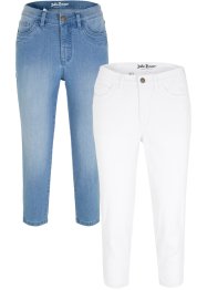 3/4-Komfort-Stretch-Jeans (2er Pack), John Baner JEANSWEAR