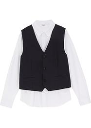 Ensemble festif gilet sans manches et chemise garçon (Ens. 2 pces.), bpc bonprix collection