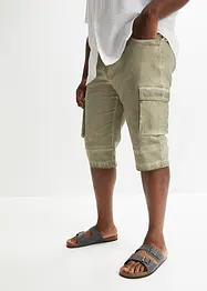 Bermuda cargo long extensible, Regular, bonprix