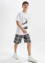 Jungen T-Shirt und kurze Shirthose (2-tlg.Set) aus Bio Baumwolle, bonprix