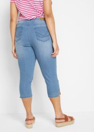 Lot de 2 jeans slim, taille moyenne, longueur genou, bonprix