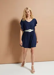 Jerseykleid mit Volant-Ärmeln, BODYFLIRT