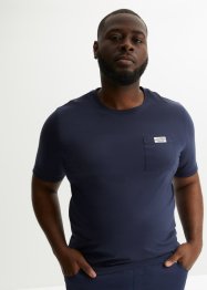 T-Shirt mit Tasche aus Bio Baumwolle, (2er Pack), bpc bonprix collection