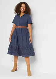 Tunika-Kleid mit Lochstickerei, bonprix