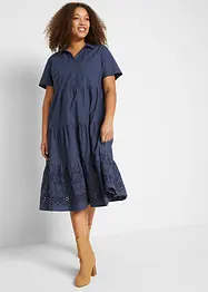 Tunika-Kleid mit Lochstickerei, bonprix