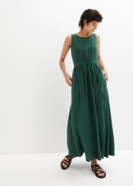 Maxi-Web-Kleid mit Leinen, bpc bonprix collection