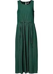 Maxi-Web-Kleid mit Leinen, bonprix