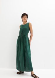 Maxi-Web-Kleid mit Leinen, bpc bonprix collection