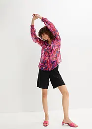 Bermuda en gaze de coton avec taille élastiquée, bonprix