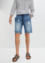 Jeans-Bermuda mit elastischem Bund, Regular Fit, John Baner JEANSWEAR