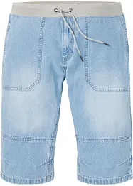 Long Schlupf-Jeans-Bermuda, Loose Fit, bonprix