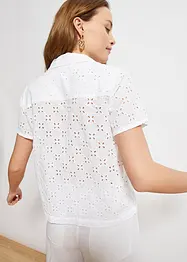 Modische Lochstickerei-Bluse, bonprix