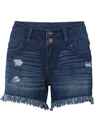 Jeans-Shorts mit Fransensaum, RAINBOW