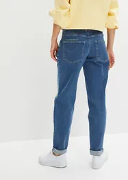 Barrel-Jeans, Mid Waist bedruckt, bonprix