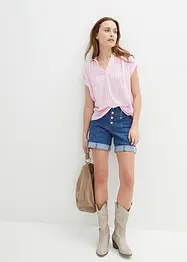 Blouse manches courtes en viscose fluide, bonprix