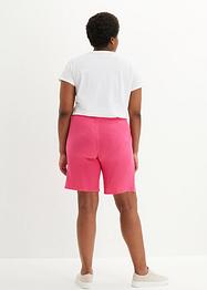Musselin-Bermuda mit High-Waist-Bequembund und Taschen, bpc bonprix collection